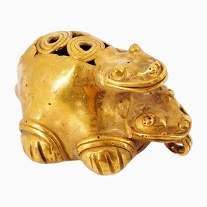 Colombian Taïrona Tumbago Statuette of Janus Tortoise