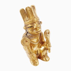Kolumbianische Taïrona Tumbago Statuette von Ouutsür Woman