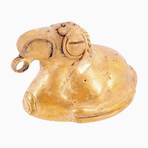 Kolumbianische Taïrona Tumbago Statuette des schlafenden Vogels