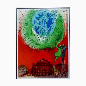 Marc Chagall, L'Opéra, 1954, Lithographie Originale