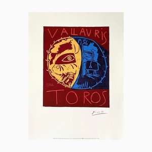 Después de Pablo Picasso, Toros en Vallauris, Póster litográfico