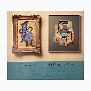 David Hockney, MOMA Exhibition, 1988, Poster