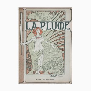 Alphonse Mucha, La Plume, 1898, Lithograph