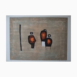 Witold-K, Trois personnages, Original Lithograph
