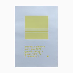 Antonio Calderara, Exhibition Poster at Gallery 1 in Hamburg, 1971, Silkscreen