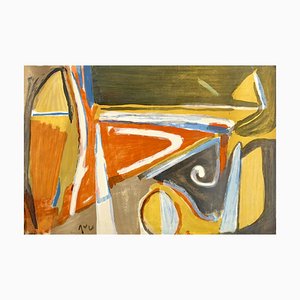 Bram Van Velde, Buried, 1980, Lithographie Originale