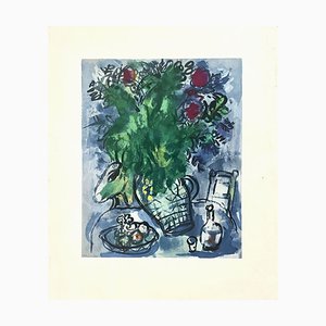 Marc Chagall, Flower Bouquet on Table, Lithograph