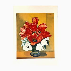 Moise Kisling, Bouquet de Fleurs, 1952, Lithographie