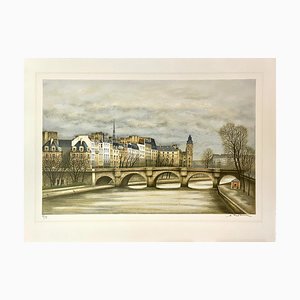 André Renoux, Le Pont-Neuf, Lithographie Originale