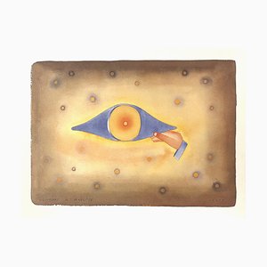 Jean-Michel Folon, Omaggio a Magritte, Litografia