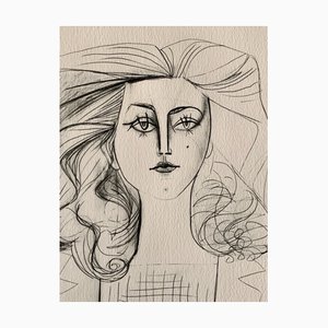 Pablo Picasso, Portrait Jacqueline, 1952, Eau-forte