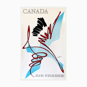 Georges Mathieu, Air France Canada, 1968, Original Poster