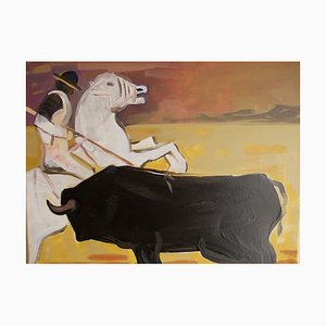 Carlo Massimo Franchi, The Bull, Oil on Canvas