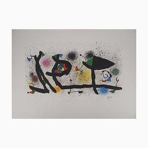 Joan Miró, Jardin Surréaliste, 1974, Litografia originale