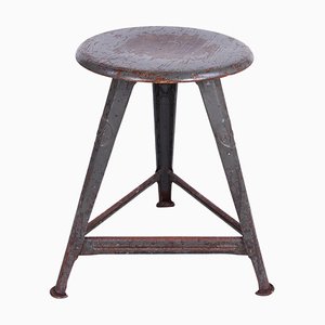 Industrial Factory Bauhaus Stool attributed to Rowac / Robert Wagner, Germany, 1920s