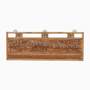 Antique Carved Daybed Panel, 19th Century