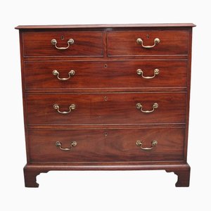 Flat Fronted Mahogany Chest of Drawers, 1800