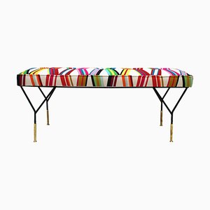 Mid-Century Modern Rectangular Bench, 1970s