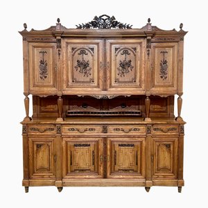 Large Louis XVI Style Buffet in Chestnut and Elm