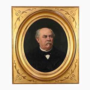 French School Artist, Portrait of Adolphe Nicolas, 19th Century, Oil on Canvas, Framed