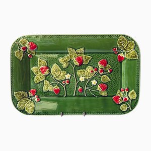 Erdbeer Tablett von Bordallo Pinheiro