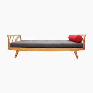 Vintage Chaise Longue in Beech, 1955