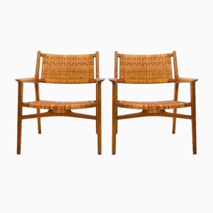 Set of Jh 516 Lounge Chairs by Hans Wegner for Johannes Hansen, 1950s