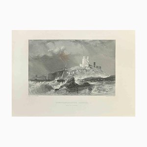 Edward Frencis Finden, Castello di Dunstanborough, incisione, 1845