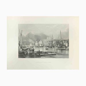 Edward Frencis Finden, Newcastle-upon-Tyne, grabado, 1845