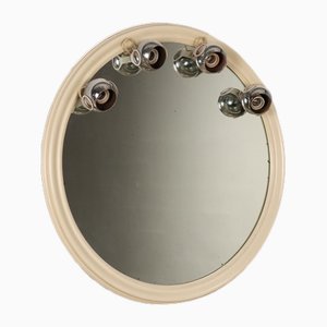 Vintage Italian Wall Mirror in Metal and Glass, 1960s