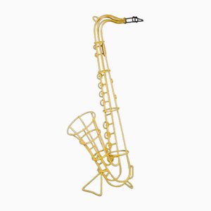 Perchero holandés en forma de saxofón, años 60