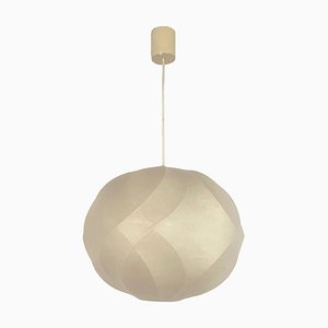 Mid-Century German Cocoon Pendant Light by Friedel Wauer for Goldkant, 1960s