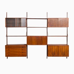 Rosewood Modular Sheving Unit with Cabinets by Thygesen and Sorensen for Hansen & Guldborg, 1960s