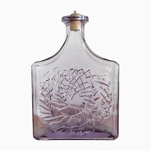 Finnische Glasflasche von Eero Rislakki für Mätyharjun Lasi