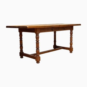 Late 19th Century Swedish Folk Art Farm Country Dining Table in Pine, 1890s