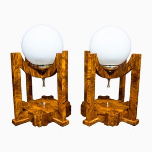 Art Deco Table Lamps, Germany, 1930s, Set of 2