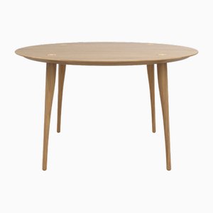 Lewes Round 130 Oak Dining Table by Sjoerd Vroonland for Revised