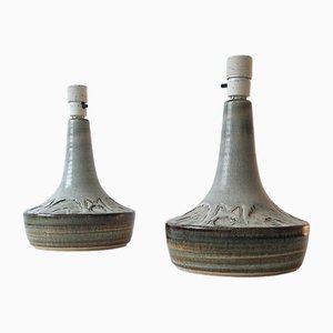 Soholm Ceramic Lamps from Søholm, Denmark, 1960s, Set of 2