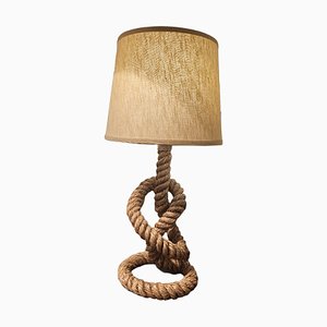 Vintage Desktop Lamp with Rope Structure
