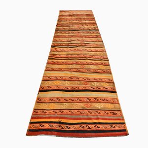 Tappeto Kilim Runner vintage in lana, Turchia