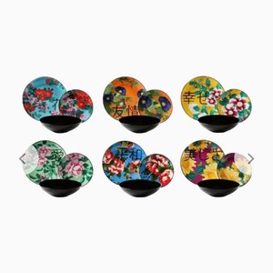 Furisode Table Service for Six People by Excelsa, Set of 18