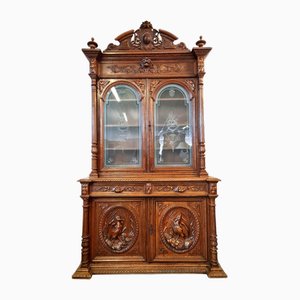 Antique Cupboard in Blond Oak, 1850