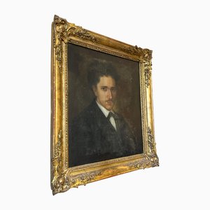 Portrait, Late 1800s, Oil on Canvas, Framed