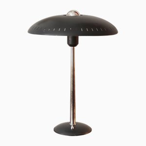 Lampada da tavolo nera di Louis Kalff per Philips, anni '50