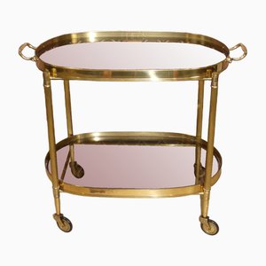 Vintage Glass Serving Cart, 1970s