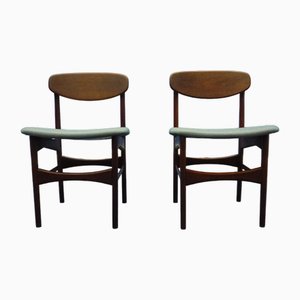 Teak Chairs by Arne Hovmand Olsen for Jutex, 1950s, Set of 2, Set of 2