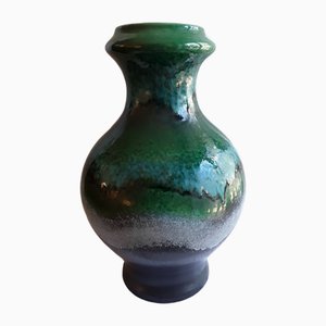 Grand Vase Vintage en Céramique Vert Bleu et Gris par Dümler & Breiden, Allemagne, 1970s