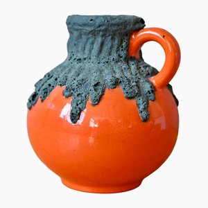 Vase aus Fat Lava von Roth Keramik, 1960er