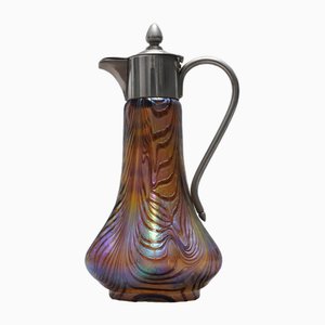 Glass & Metal Carafe from Pallme-King & Habel, 1900s