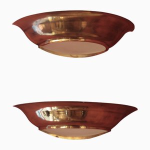 French Art Deco Wall Lights, 1940s, Set of 2, Set of 2